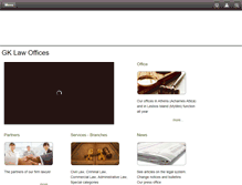 Tablet Screenshot of gk-law.gr